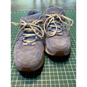 Vionic Women's Blue Suede Sneakers With Laces - Size 11